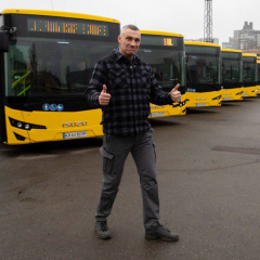 New buses in Kyiv