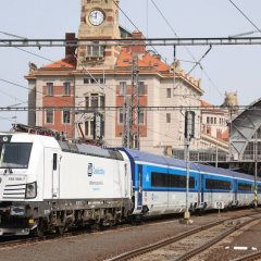 New train on the Prague-Berlin-Copenhagen route