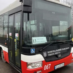 Bus route No. 13 in Chernivtsi
