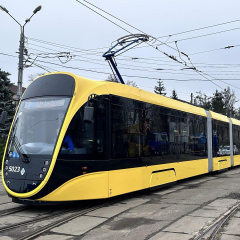 Электротранспорт Киева на левом берегу