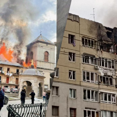 Russian drone attack on Lviv on March 24
