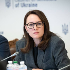 Ukraine's Prime Minister Yulia Svyrydenko