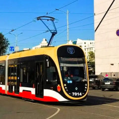 Which trisected trams are returning to Odesa