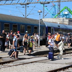 The train arrived in Rijeka last summer