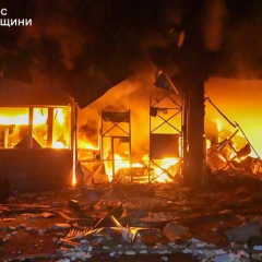 Огонь в Одессе из-за обстрела