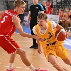 Игра чемпионата Европы по баскетболу U-16