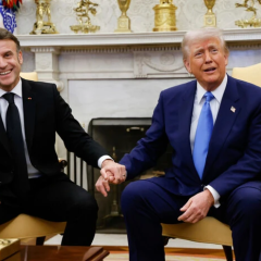 Трамп и Макрон ужинают в Версале