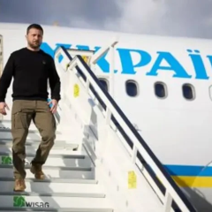 Zelensky arrives in Baku for talks