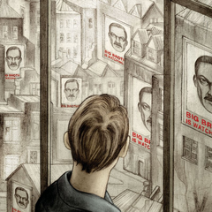 Обложка романа «1984» Орвелл