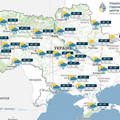 Карта синоптиків: регіони найхолодніші в Україні