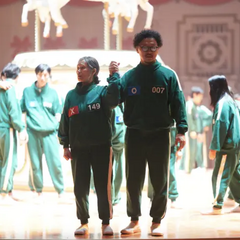 Панель учасників гри в кальмара