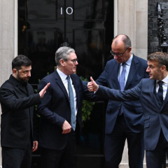 Leaders of countries discuss the peace plan