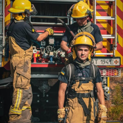 19-year-old firefighter in France