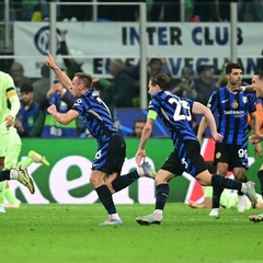 Спортсмени з команди «Інтер» у матчі