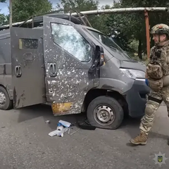 During the evacuation of the seriously injured in Pokrovsk