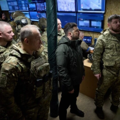 Зеленский и Сирский на передовом командном пункте