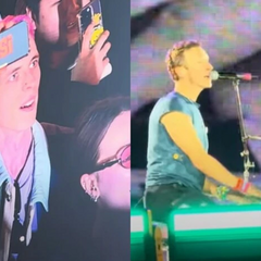 Coldplay виступає на сцені з українським прапором