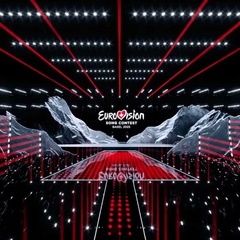 Прапор України на сцені Євробачення-2025