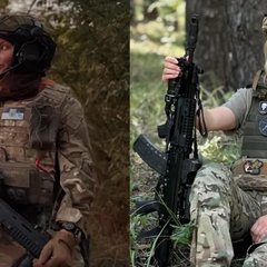 Женщина в украинской военной форме