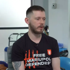 Ukrainian soldier Anton Voykov in captivity