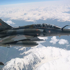Сбитый истребитель Mirage-2000 в Украине
