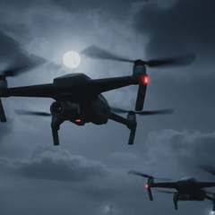 Dutch military attempting to shoot down drones