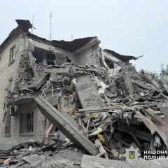 Rescue operations after missile strike