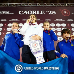 Сборная Украины - победители чемпионата Европы U20 по борьбе
