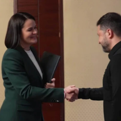 Meeting of Zelensky and Tsikhonovsky at the summit
