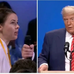 Журналістка ВВС та Трамп