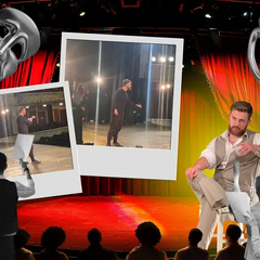 Фото актора на сцені театру Франка