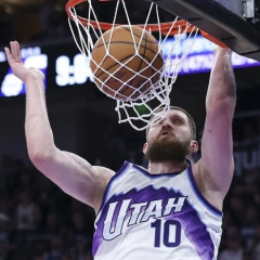 Mykhailiuk in the Utah starting lineup