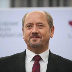 Польский сенатор за рулем автомобиля