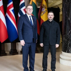 Zelensky at NB8 summit in Tallinn
