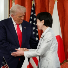 Trump jokes about Pearl Harbor with Japanese prime minister