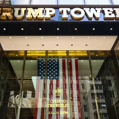 Трамп на фоні київського офісу компанії