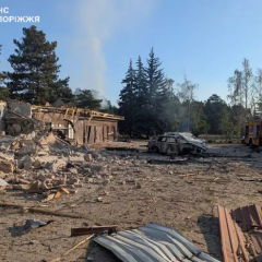 Руйнування бази відпочинку у Запорізькому районі