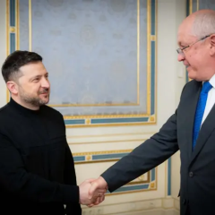 Zelensky and Munteanu discussing EU membership