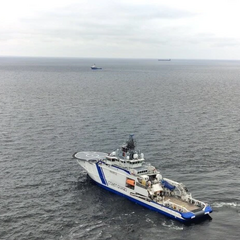 Оборвавшийся кабель российского Ростелекома в Балтийском море