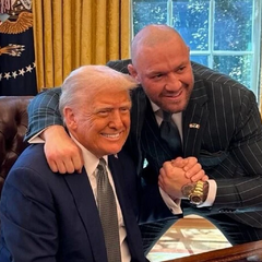 Трамп и осужденный боец MMA на встрече