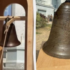 Десятинная церковь в Киеве ночью