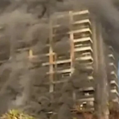 Готель під час пожежі в Туреччині