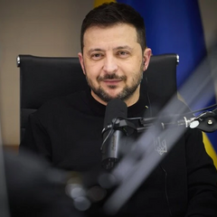 Зеленський з українським прапором в Одесі