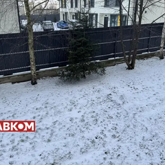 Небо з густими хмарами і сніг