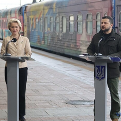 Зеленський та Урсула фон дер Ляєн на вокзалі