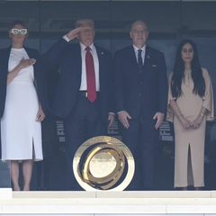 Трамп и первая леди на финале чемпионата