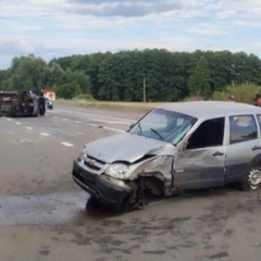 Автобус с перевернутыми пассажирами на Черниговщине