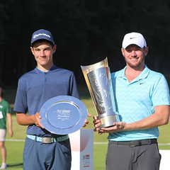 Гольфістка Грінберг з українським прапором