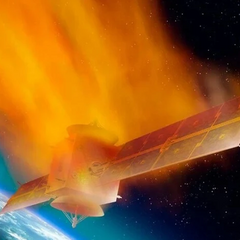 Космические обломки летят на Землю