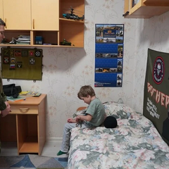 Дети на плацу военной академии в России